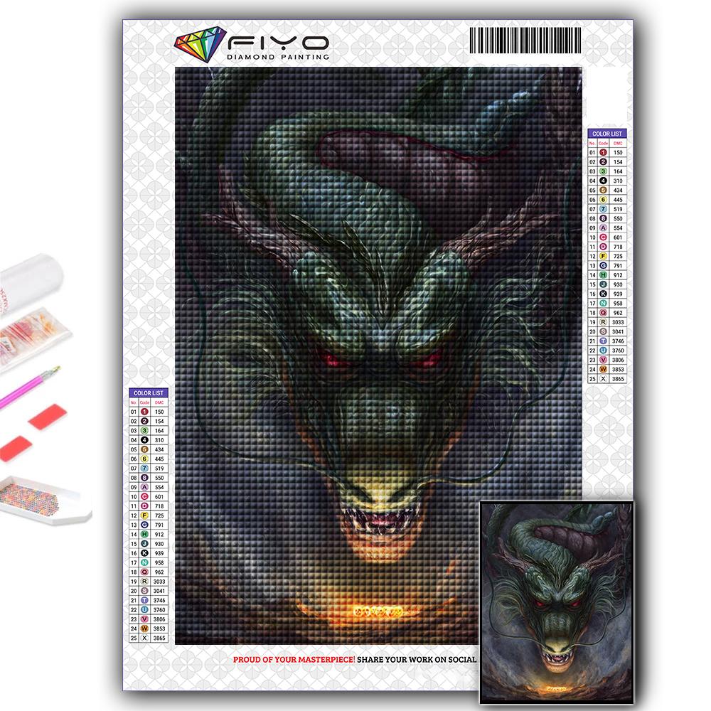 Алмазная вышивка Китайский дракон 5D DIY Алмазная картина Вышивка крестом Горный хрусталь