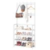 Clothes And Shoes Rack Entryway Coat Rack With Hooks Floor-standing Rack Organizer For Bedroom Dormitory Household Storage Rack