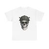 Skull Beanie Shirt Halloween Macabre Gift Women Skin Art Tee Beanie T-Shirt