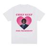 Футболка Rapper Chief Keef for President, мужская модная повседневная футболка с коротким рукавом, эстетические винтажные футболки большого размера, уличная одежда