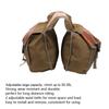 Bicycle Rear Seat Bag Pack Mountain Bike Trunk Luggage Storage Organizer Cycling AccessoryKhaki
