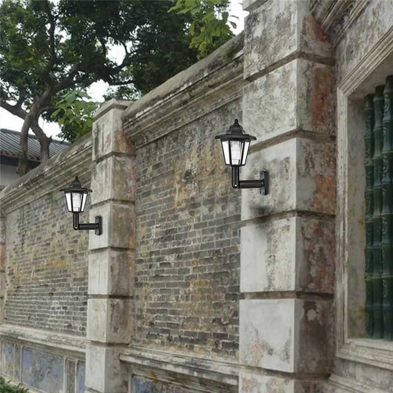 Беспроводные солнечные настенные светильники с одинарной/двойной головкой, уличные водонепроницаемые настенные ночные светильники, ретро-фонарь для сада, патио, двора, новые