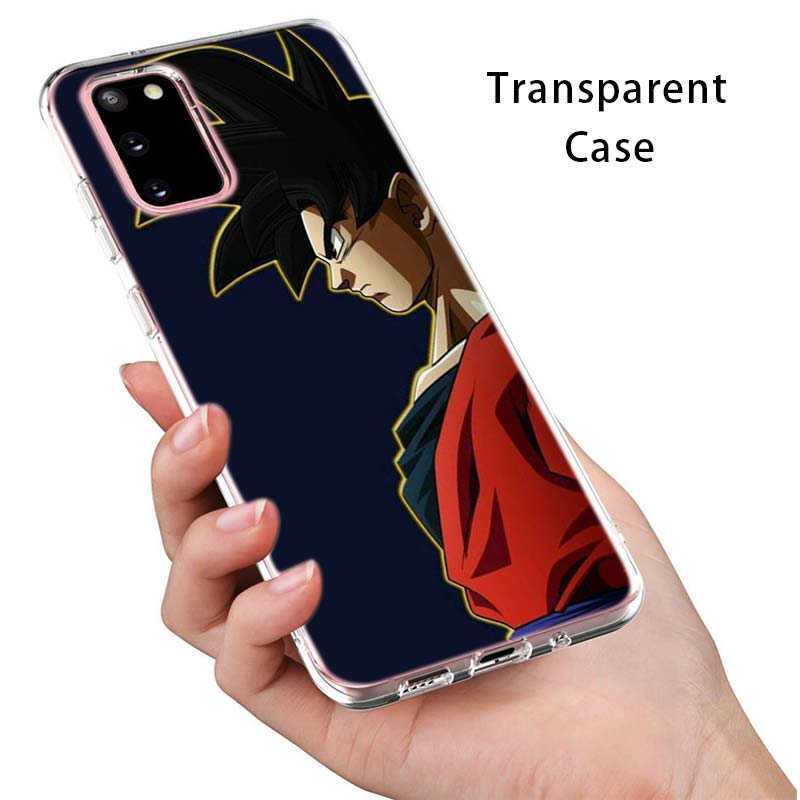 Dragonball Z Saiyan Transparent Silicone Cover For Samsung Galaxy S22 Pro S21 S20 FE Ultra S10 S10E Lite S9 Plus Phone Case