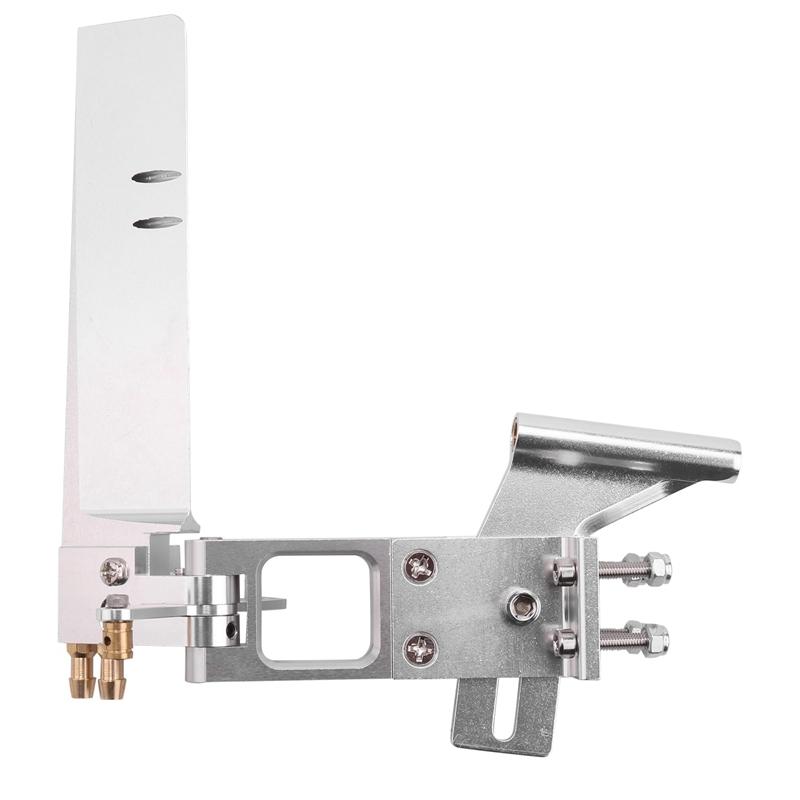 Aluminum Alloy 110mm Water Absorbing Rudder Aluminum Suction Rudders with Tail 4MM Shaft Bracket for CAT RC Jet Boats Parts