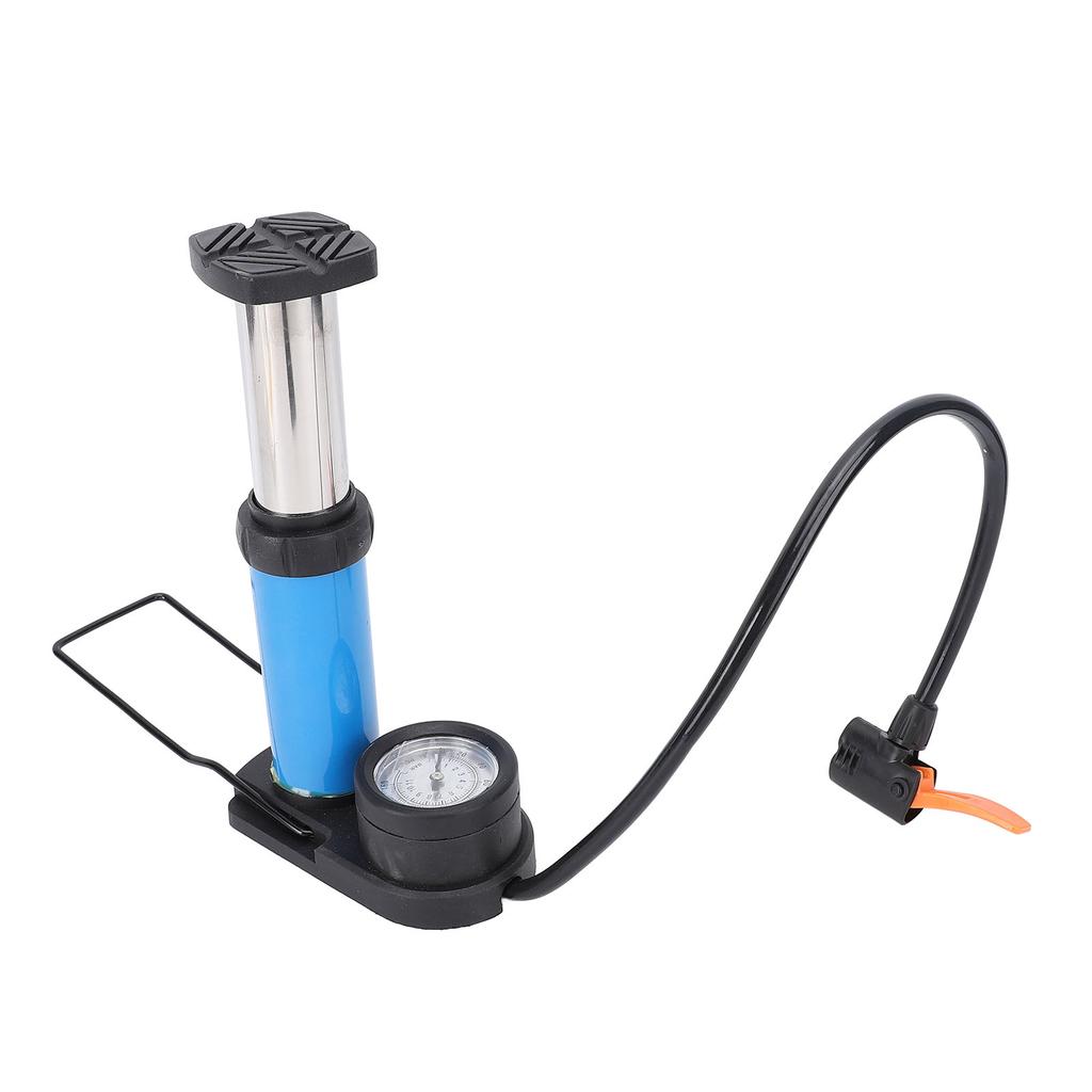 Велосипедный ножной насос с манометром 120 фунтов на кв. дюйм, эффективное использование, портативный велосипедный напольный насос, насос для накачивания шин