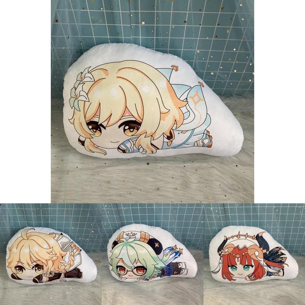 Soft And Non-toxic Genshin Impact Zhongli Nilou Sucrose Sleepy Plush Doll Cushion Pillow Xmas Gift