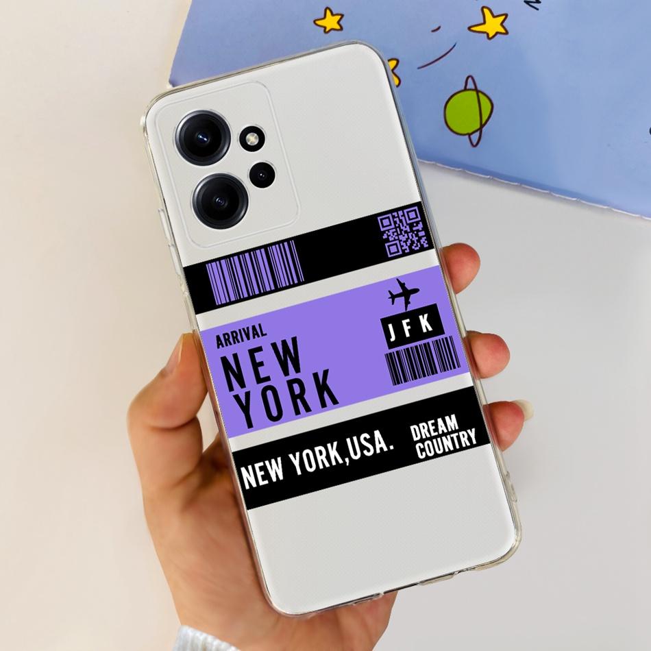 Для Xiaomi Redmi Note 12 Global Стильный Чехол для Телефона Мягкий Силикон ТПУ Задняя Крышка Для Redmi Note 12 Pro 4G Note12 12Pro
