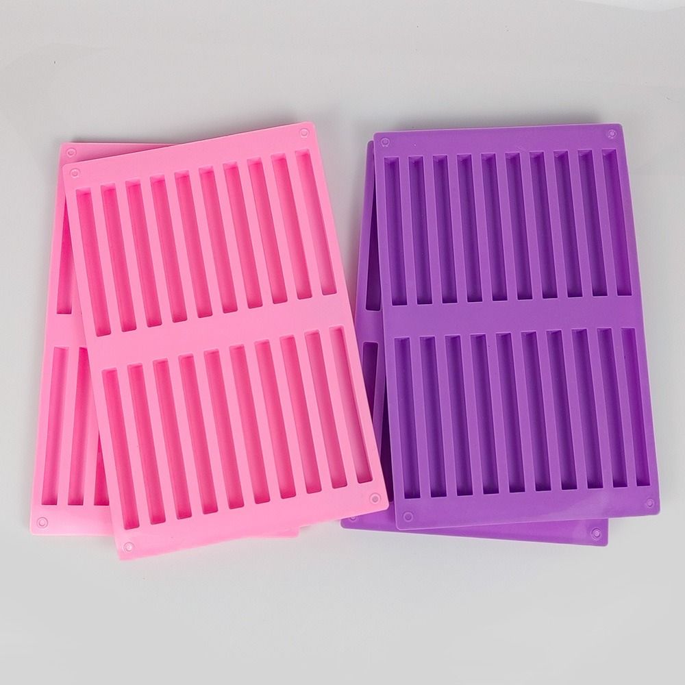 20 Cavities Chocolate Molds Flexible Square Strip Silicone for Mold Cake Baking Tools