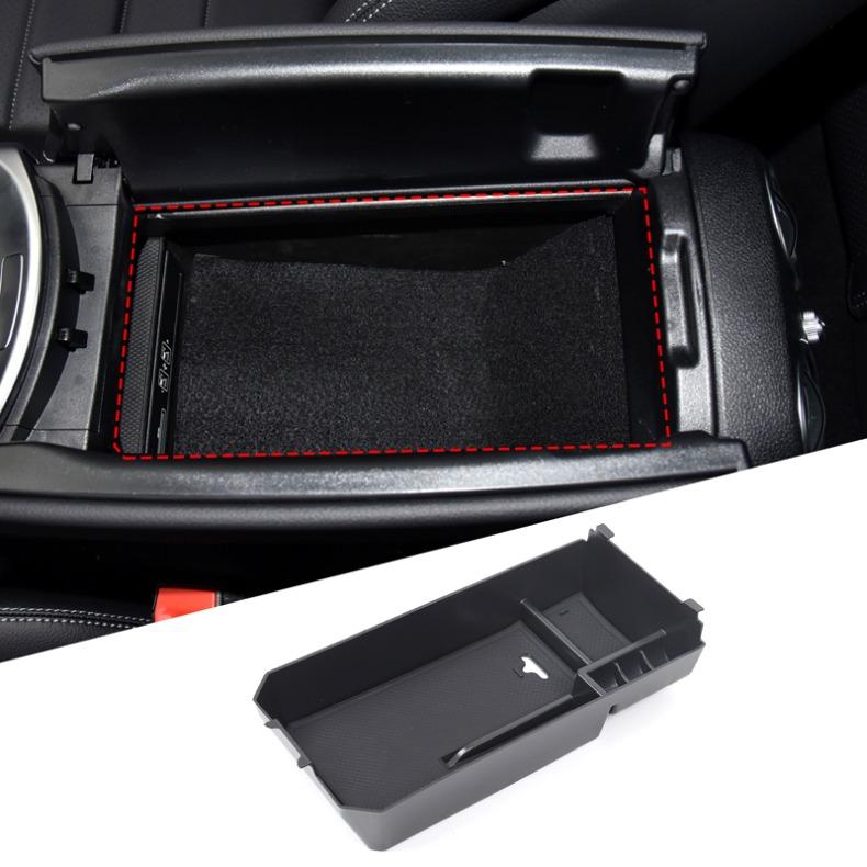 Car Armrest Storage Box Central Control Hidden Storage Box Car Organizers For Mercedes Benz C G Class W205 W204 W463 2015-2021