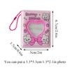 2 Inch 16 Pockets Small Photo Album Korean Cartoon Photos Collect Book Card Holder With Keychain Mini Card Bag Photocard Holder