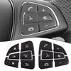 Накладка на кнопку рулевого колеса для Mercedes-Benz C-Class W205 S205 C205 C253 X253 Черный АБС Крышка переключателя рулевого колеса Декоративный комплект
