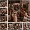 Thick Board Xmas Needle Craft No Sewing 3D Festive Plaque Christmas Poke Art  Craft Lovers