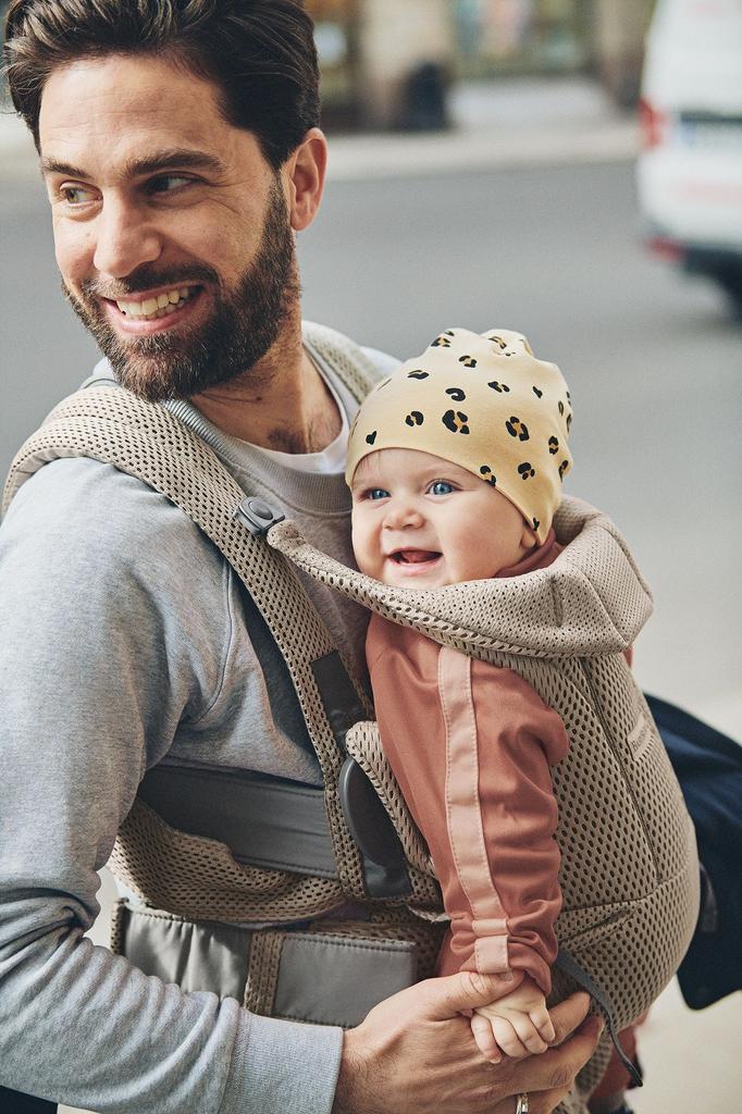 Рюкзак-переноска BabyBjörn Move Сетчатый Серый Бежевый (Оригинальный японский продукт с гарантией)