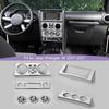 ABS Interior Air Conditioning Switch Knob Decoration Window Button Decorative Panel For Jeep Wrangler JK 2007-2010 Car Accessories