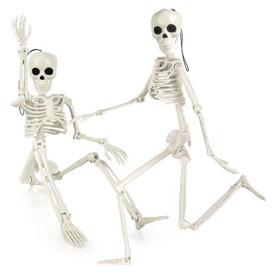 Хэллоуин скелет фигурка 5 шт 16 дюймов полное тело подвижные суставы кость статуэтка жуткий