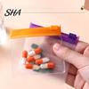 Mini Travel Pill Holder Slide Lock Medicine Bags, Compact Pouch Set, Self-sealing Zipper Reusable EVA Waterproof Storage Bag, for Small Items