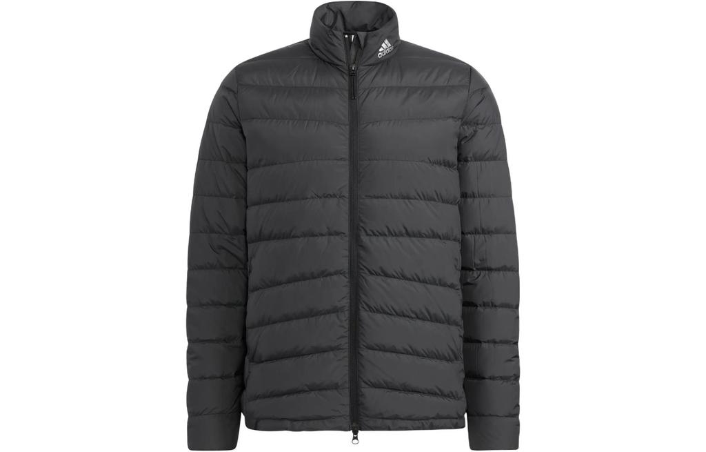 adidas Мужские пуховики Черные С воротником-стойкой Умеренные Другие HG5764