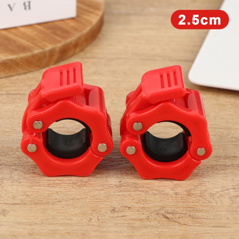 25/28Mm Heavy Duty Barbell Clips Collar Quick Release Locking Clamps Fixing Nut Clips For Weightlifting Fitness Accessories
