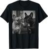 Смешная футболка с мемом про французского бульдога Frenchie Buddies, курящего сигарету