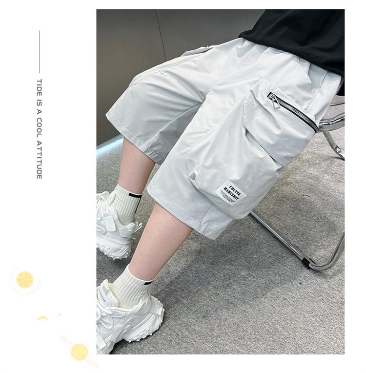 Children's clothing boys' summer shorts pants 2026 new thin summer clothing mid size children's mid size work pants trend