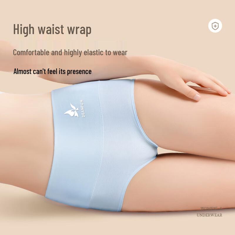 Deanfun Women's High-Waist Cotton Tummy Control Postpartum Briefs (4-Pack)