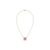 HERMES POP H Palladium Plated Necklaces Women's H147991F-S7