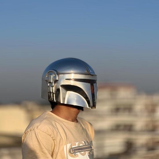 Шлем Мандалорца Шлем Броня Мандо Косплей Средневекового Рыцаря Дин Шлем Мандалорца Идеальный Подарок для Поклонников Звездных Войн