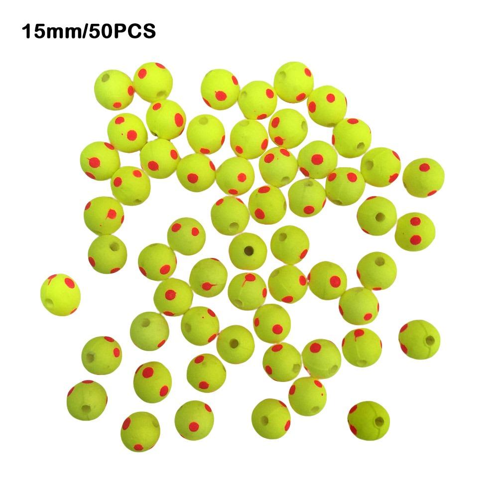 50 шт. 6-15 мм Пенопластовые поплавки Шарики Бобы Рыболовные Плавучие Прочные Рыболовные Поплавки Бусины Для Рыбалки на Открытом Воздухе