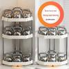 You Shu 2-Tier Stainless Steel Corner Kitchen Storage Shelf