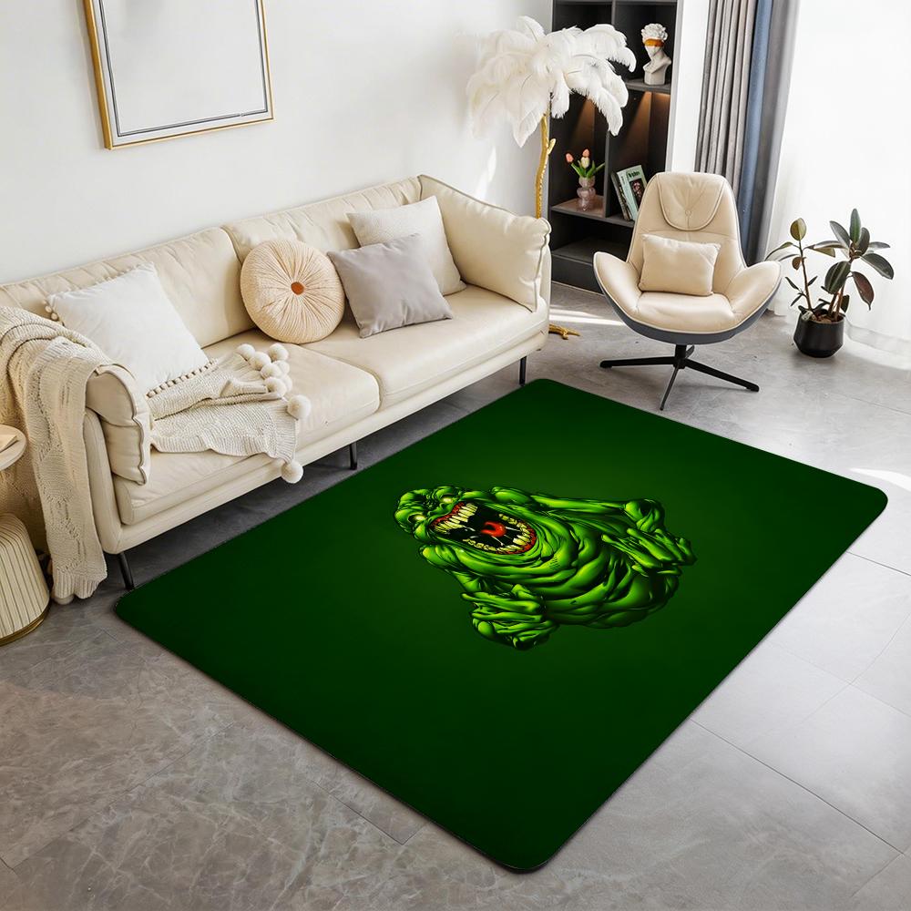 Movie M Ghostbusters Floor Mat Eco Flannel Doormat Non Slip Odorless Indoor Floor Rug Soft Short Plush Home Mat