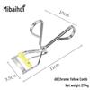 Heart-Shaped Wide-Angle Eyelash Curler with Comb - Makeup Tool for Curling False Lashes