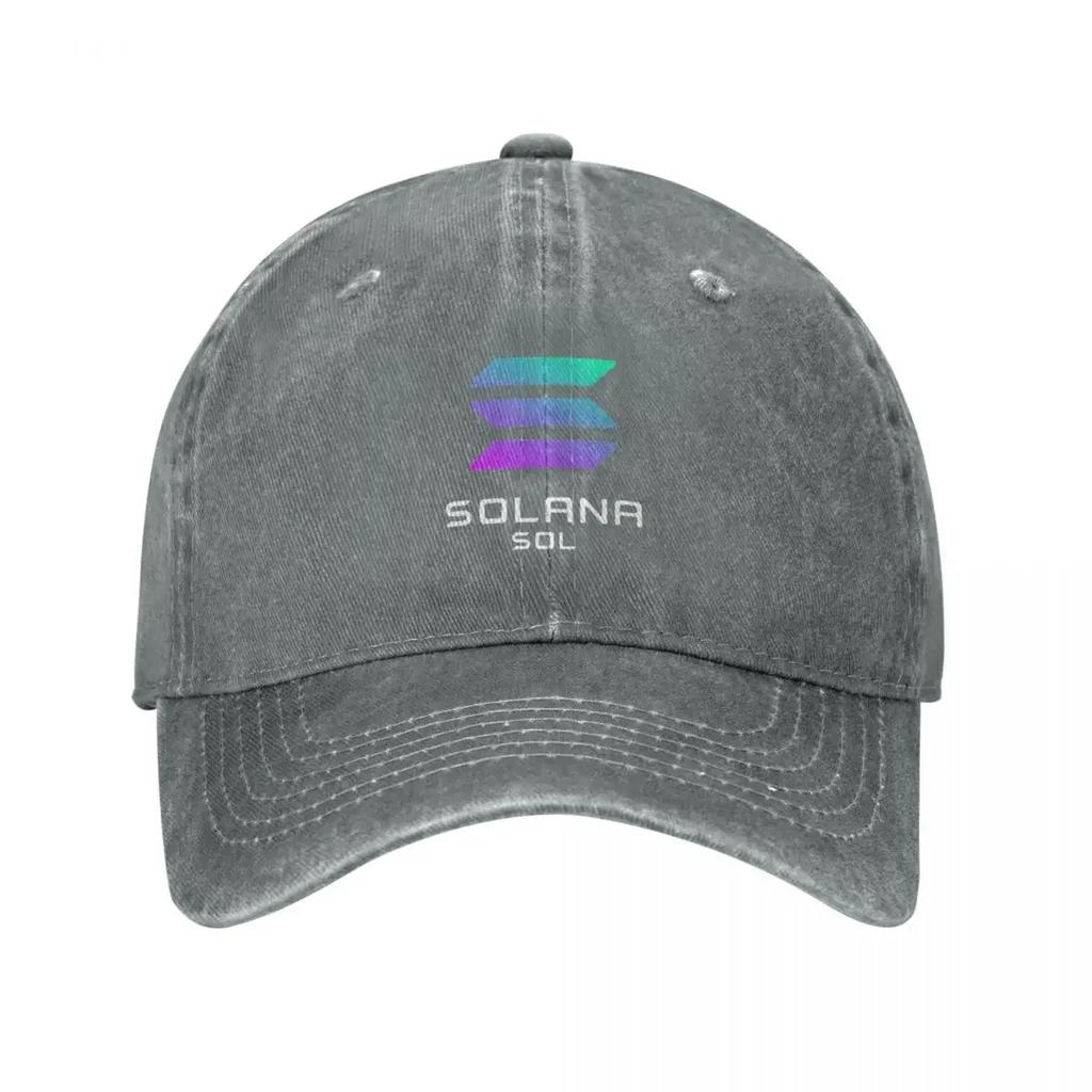 Solana SOL Baseball Cap Hat Unisex For The Sun Unisexs big size hat sailor cap for Unisex Kids Hat Elegant Womens Hats Unisexs