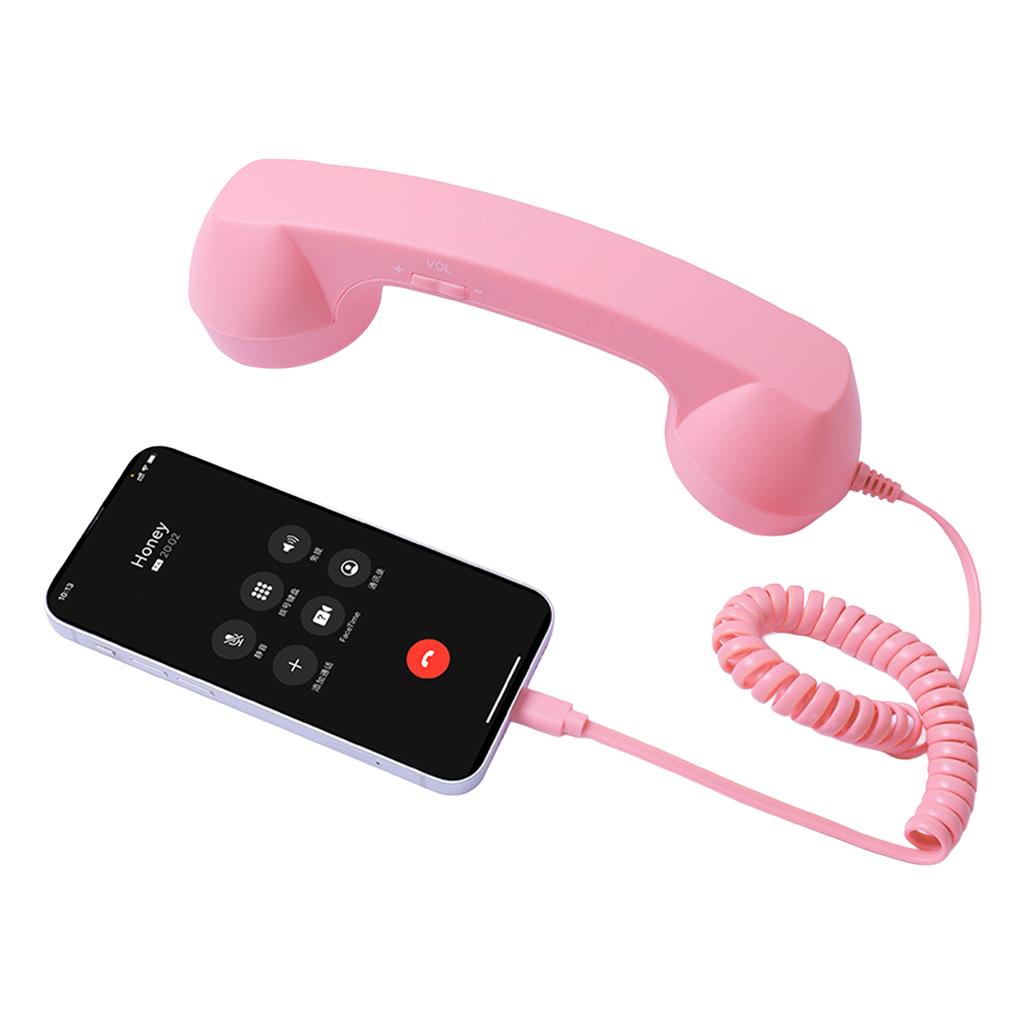 Микрофон-трубка для ретро-телефона Type-C для Android, Plug and Play, проводная гарнитура для голосового чата, прямых трансляций, чистый звук