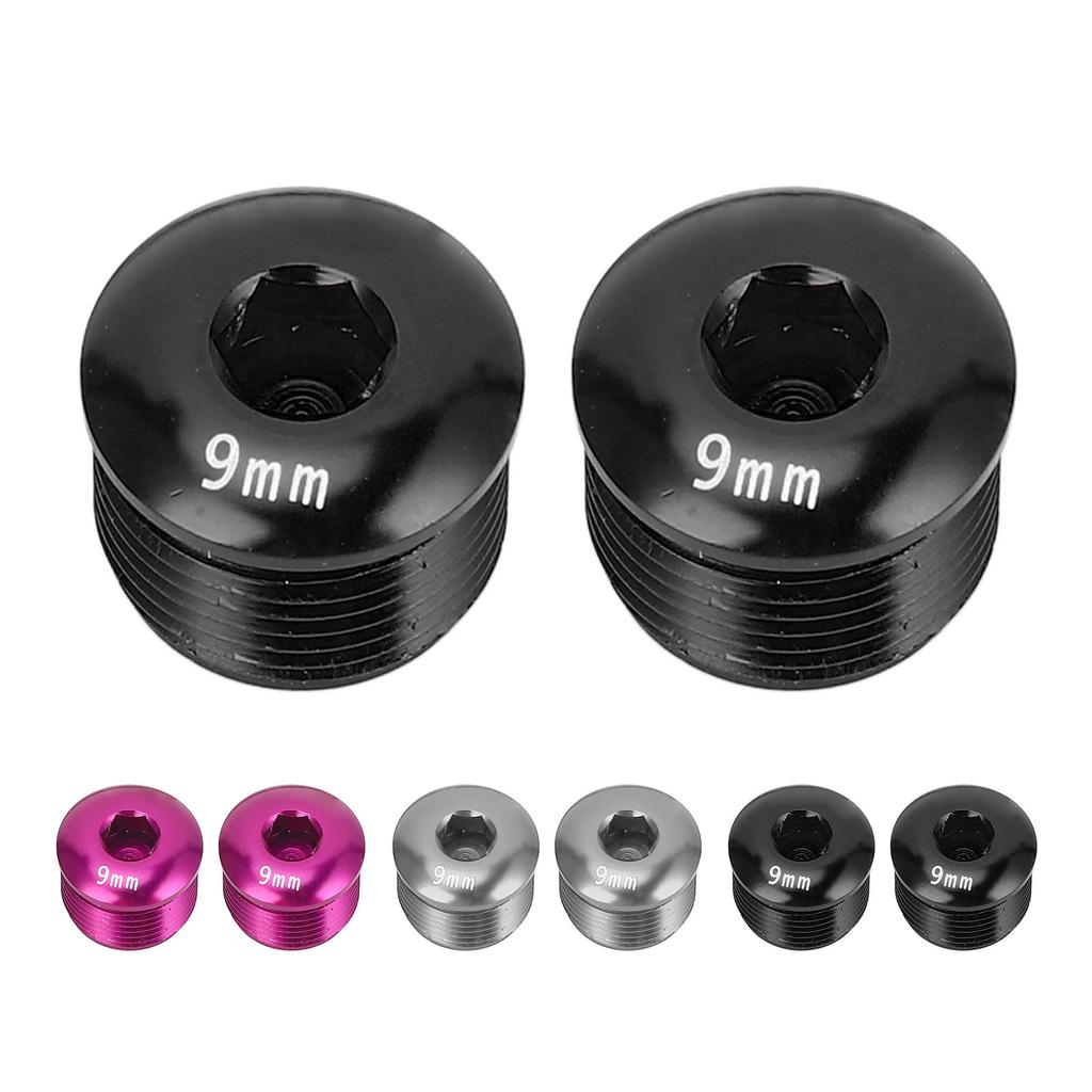 2 ШТ. Пылезащитная крышка для педали велосипеда M14 9 мм из алюминиевого сплава, защитный стопорный винт для горного велосипеда