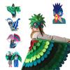 Parrot Bird Animal Bird Wings+Mask Suit Peacock Owl Felt Winged Cloak Girls Boys Felt Cape