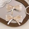 Lace Bow Hair Clip Small Hair Accessories Fresh Headwear Clip  Girl