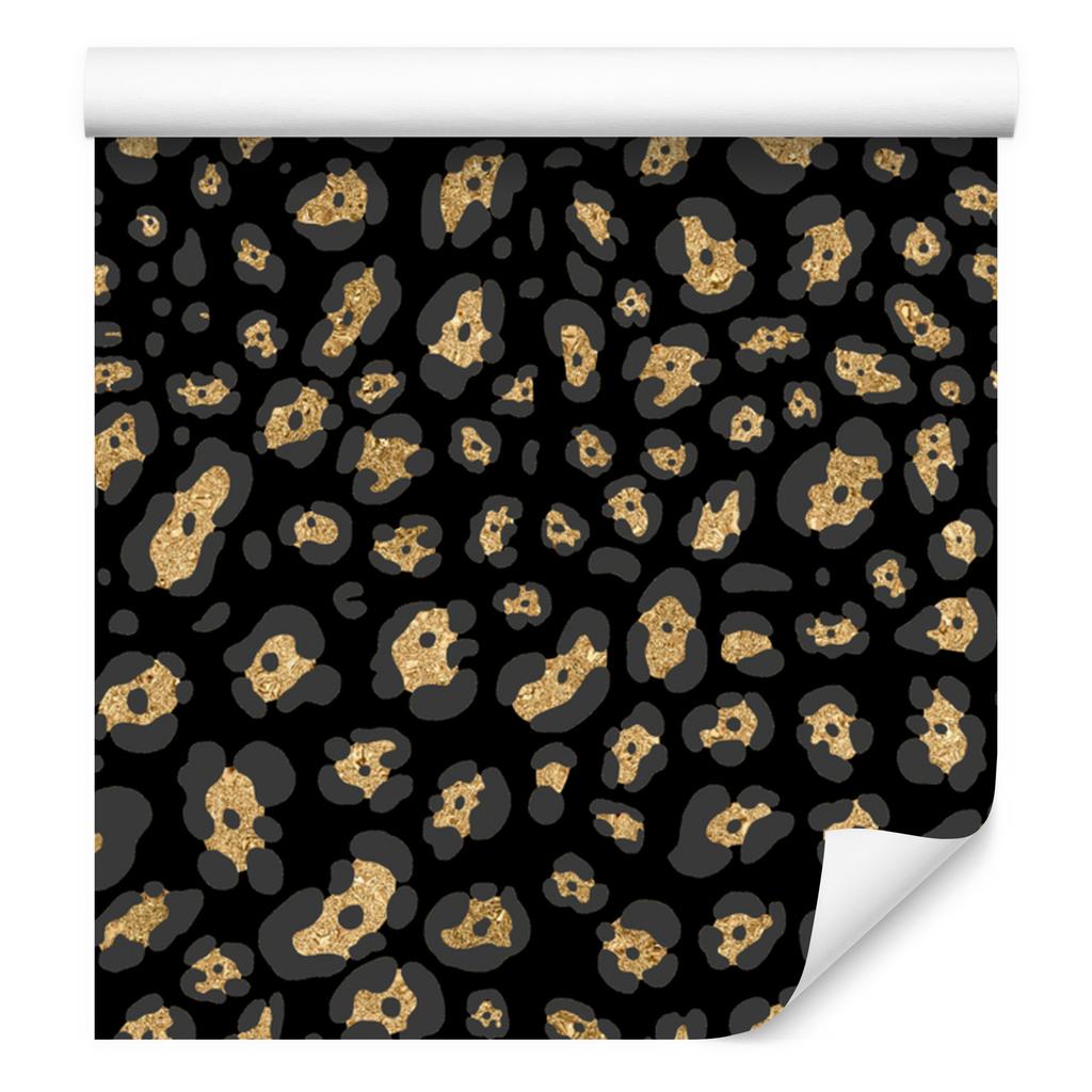Gold Leather Wallpaper Black and Brown for Living Room and Bedroom 50x1000