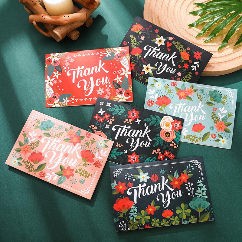 «Поздравительная открытка с золотым тиснением на День благодарения, Рождество, праздник или день рождения с конвертом»