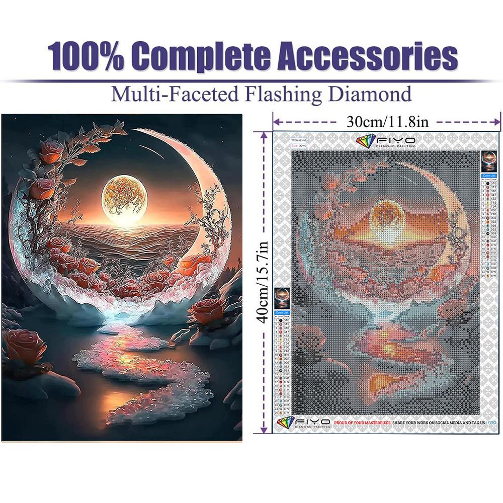 5D Алмазная картина Полный Алмазный пляж Белая роза Алмазная картина Ручная работа Diy Алмазная мозаика Картина Украшение дома