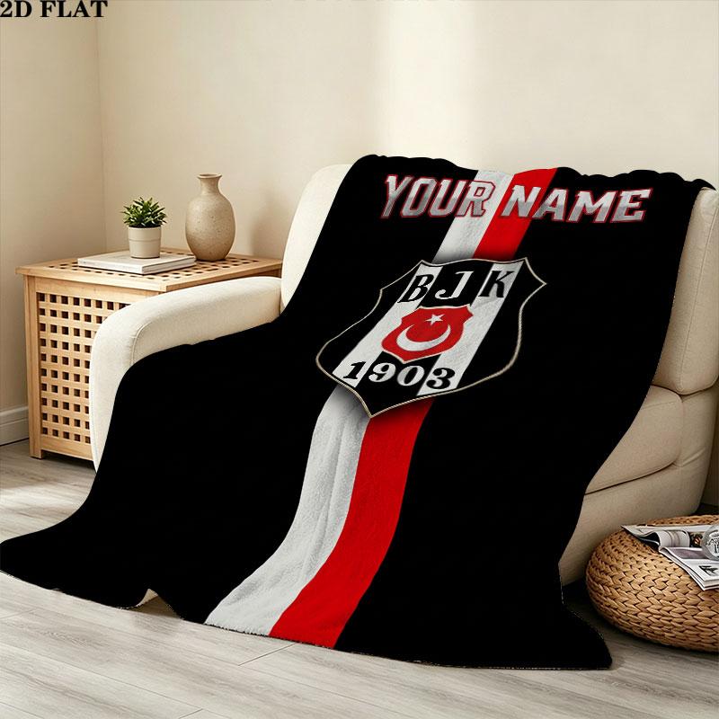 Custom Beşiktaş J.K Blanket, High quality Comfortable for All Seasons, Home Decor, Warmth and Comfort