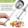 1PC Ball Retractable Half Drain Tea Strainer powder Shaker Sugar Duster Flour Sugar Sieve baking accessories