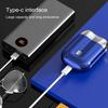 Мини-электробритва с двойной головкой, USB-перезаряжаемая, водонепроницаемая, дорожная, роторная бритва, портативный триммер для мужчин, инструмент для удаления волос и бороды, подарок отцу, парню