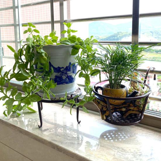 5 шт. Подставка для растений, прочное основание, устойчивое к ржавчине, атмосферным воздействиям, железное искусство, прочное