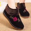 Fashionable and Warm Cotton Shoes for Women In Winter 2024 Embroidered and Plush Non Slip Women's Shoes for External Wear Trafza