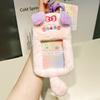 Креативный держатель для студенческого проездного Брелок-брелок из плюша Подарок Милое животное Академический стиль