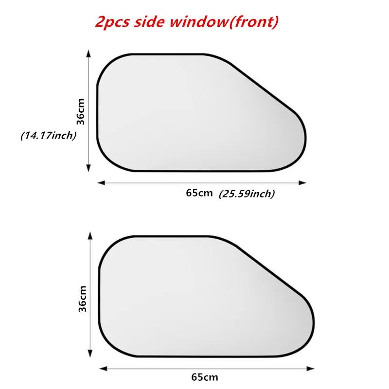 6PCS Car Sunshade Front And Rear Windshields Privacy Windows Sun Protection   Thermal Insulation Sunshades Car Accessories