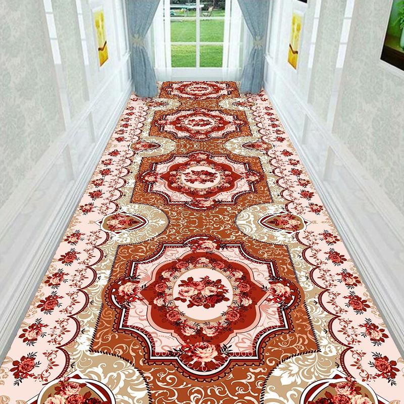 Geometric Carpet for Boys Bedroom Corridor Hallway Rug Persian Living Room Area Rug Flannel Rugs for Kitchen Entrance Doormat
