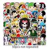 One Piece 50 шт. Мультяшные Аниме Водонепроницаемые Виниловые Наклейки Граффити Наклейки Разработаны для Багажа Ноутбука Скейтборда Автомобиля Мотоцикла Фанатов Аниме