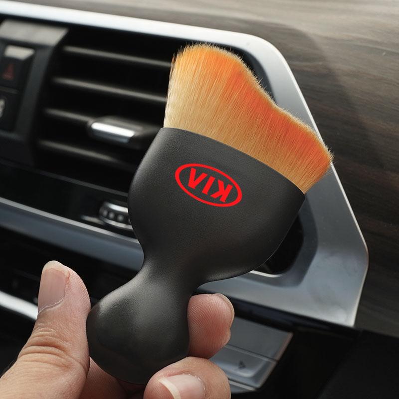 Car Interior Cleaning Tools Soft Dust Remover Brush For Kia KN GT-Line Sportage Ceed Rio Picanto Sorento Soul Cerato Venga Forte kxnhz00