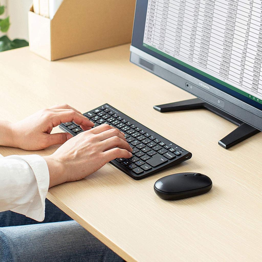 Sanwa Supply Wireless Keyboard with Mouse Numeric USB 86 Japanese (No Keypad), Connection, 2.4GHz, Rechargeable, Keys, Scissors, Black, SKB-WL32SETBK